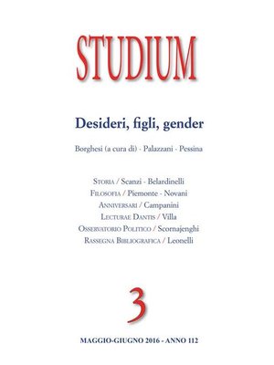 cover image of Studium--Desideri, figli, gender